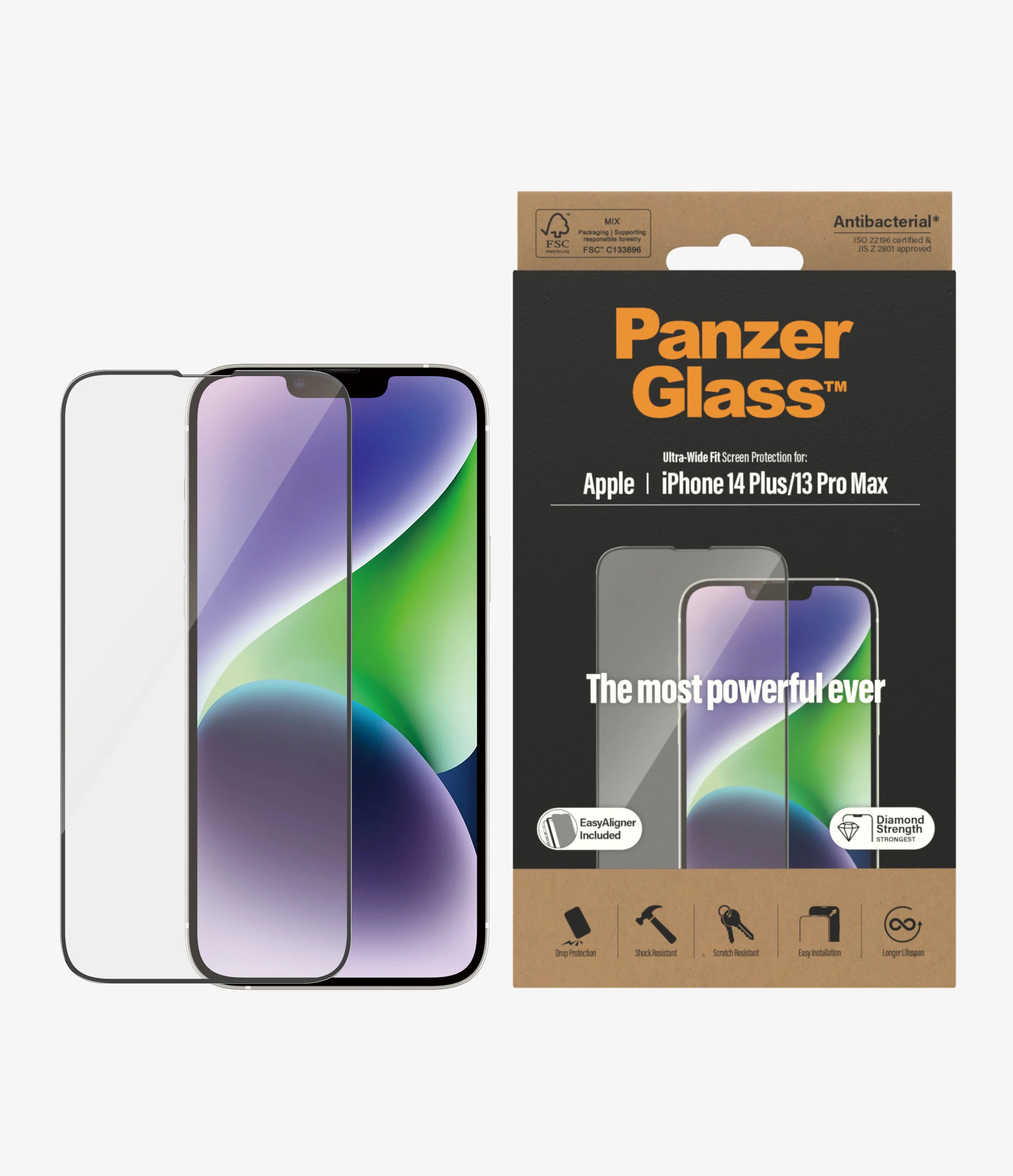 PanzerGlass, PanzerGlass Screen Guard Ultra Wide iPhone 14 Plus 6.7 & 13 Pro Max