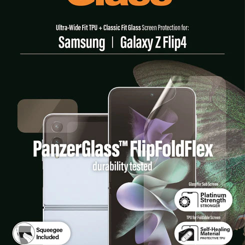 PanzerGlass, PanzerGlass TPU Film Protecteur d'Ecran Résistance aux Rayures Samsung Z Flip 4 Clair