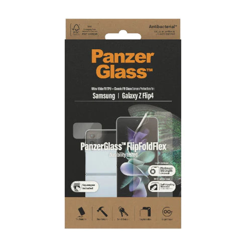 PanzerGlass, PanzerGlass TPU Film Protecteur d'Ecran Résistance aux Rayures Samsung Z Flip 4 Clair