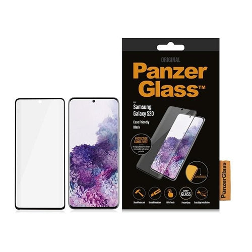 PanzerGlass, PanzerGlass Verre trempé Samsung Galaxy S20 6.2 pouces - Cadre noir