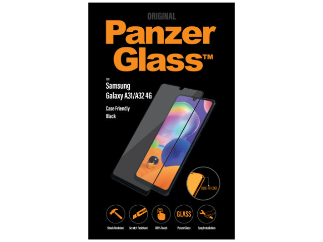 verre de panzer, Panzerglass Protection d'écran en verre trempé pour A31 & A32 4G - Noir transparent