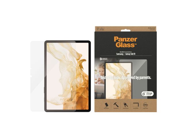 PanzerGlass, Panzerglass Verre trempé ultra-large Samsung Galaxy Tab S9 11 pouces - Clair