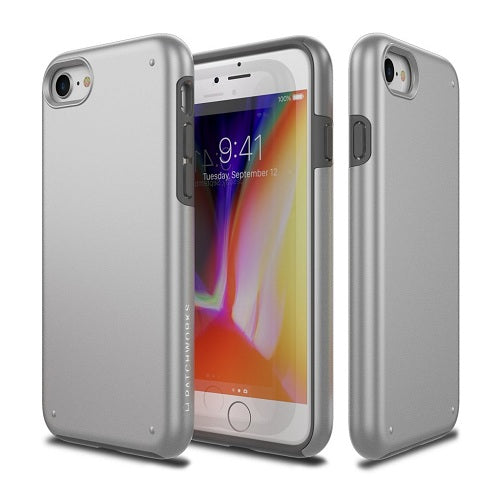 Patchworks, Patchworks Chroma Metalic Color Rugged Case iPhone 8 / 7 - Argent