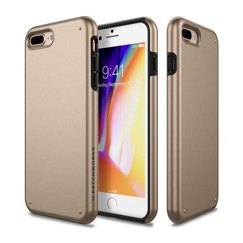 Patchworks, Patchworks Chroma Metalic Rugged Case iPhone 8 Plus / 7 Plus Gold