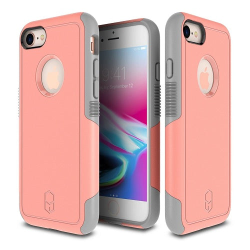 Patchworks, Patchworks Level Aegis Rugged Case pour iPhone 8 / 7 - Rose / Gris