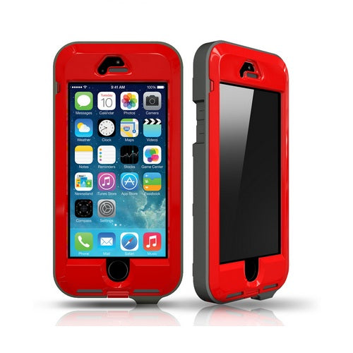 Patchworks, Patchworks Link Pro Tough Case avec clip ceinture pour iPhone SE / 5 / 5s - Rouge