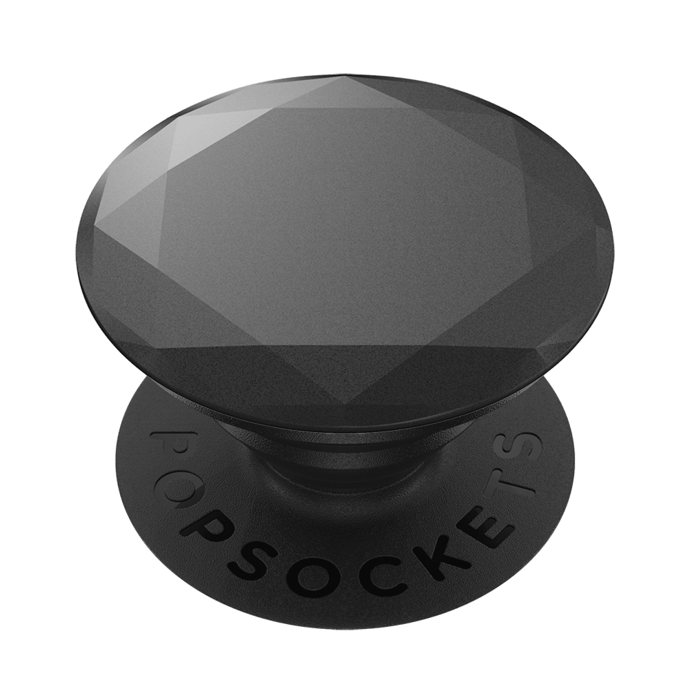 Tech Perks, PopSockets PopGrip Premium Diamant Métallique Noir