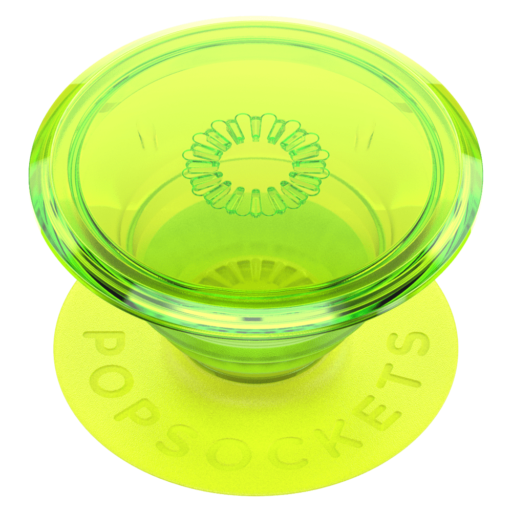 Tech Perks, PopSockets PopGrip Premium Neon Glow Blazing Lime