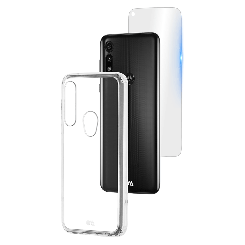 Case-Mate, Protection Pack Étui Résistant et Protecteur d'Écran en Verre pour Motorola Moto E