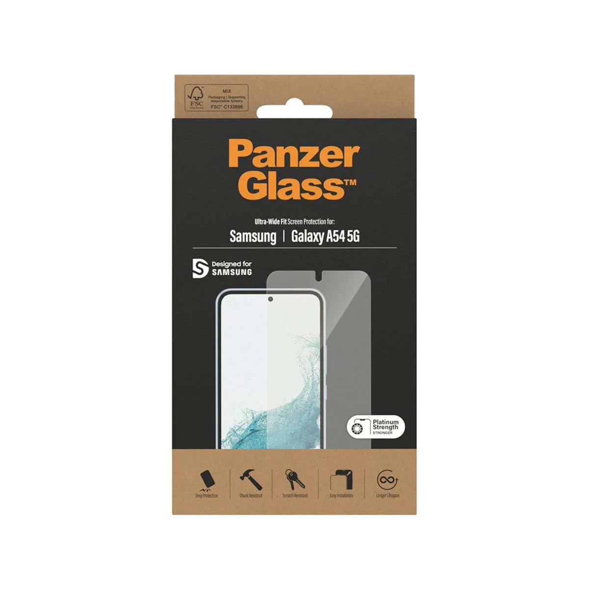 PanzerGlass, Protection d'écran Panzerglass Samsung A54 5G SM-A546 Clear - Platinum Strength