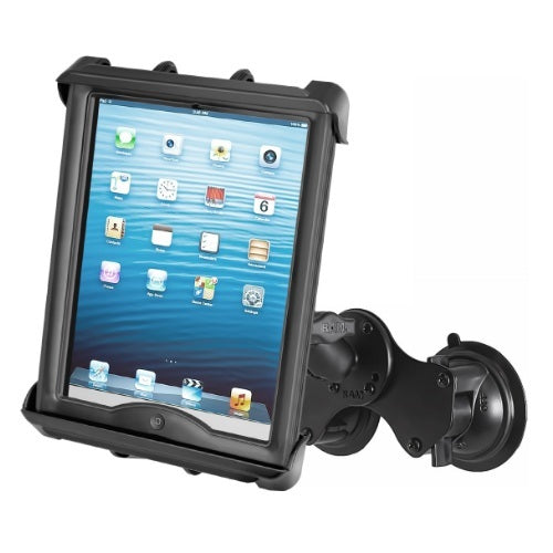 Supports RAM, Ram Mount Double Twist Lock Suction Cup Mount Tab-Tite Universal Cradle 10 inch Tablet