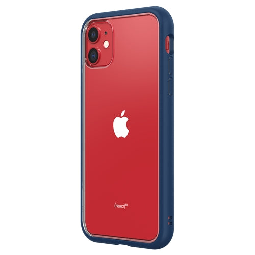 Bouclier de rhinocéros, RhinoShield Mod NX Bumper Case & Clear Backplate iPhone 11 - Bleu roi