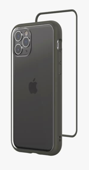 Bouclier de protection contre les rhinocéros, RhinoShield Mod NX Bumper Case & Clear Backplate iPhone 11 Pro - Graphite