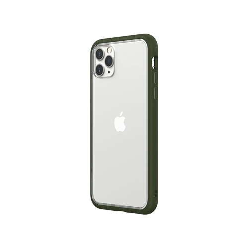 Bouclier de rhinocéros, RhinoShield Mod NX Bumper Case & Clear Backplate iPhone 11 Pro Max - Vert Camo