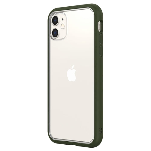 Bouclier Rhinos, RhinoShield Mod NX Bumper Case & Clear Backplate iPhone 11 - Vert Camo