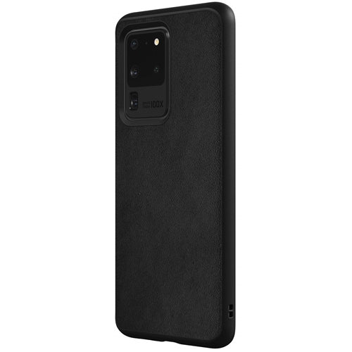 Bouclier de rhinocéros, RhinoShield SolidSuit Impact Resistance Case Samsung S20 Ultra - Cuir noir