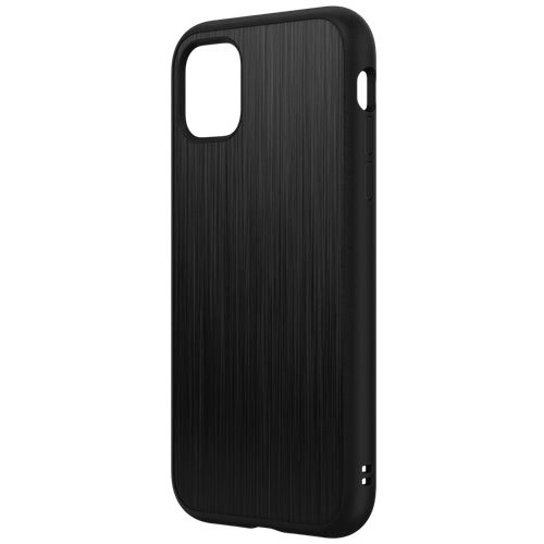 Bouclier de rhinocéros, RhinoShield SolidSuit Impact Resistance Case iPhone 11 Pro Max - Acier brossé