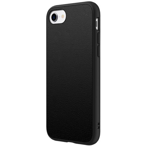 Bouclier de rhinocéros, RhinoShield SolidSuit Impact Resistance Case iPhone SE 2020 / 8 / 7 - Cuir noir