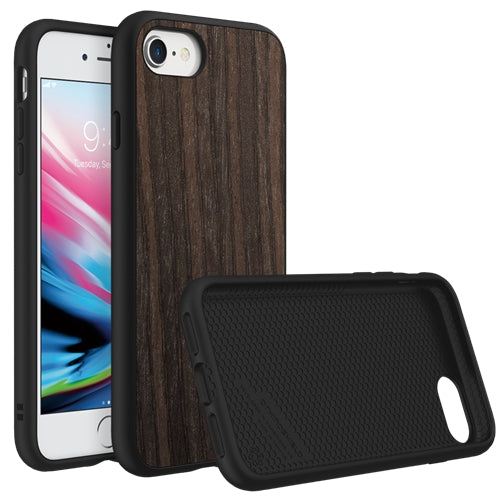 Bouclier de rhinocéros, RhinoShield SolidSuit Impact Resistance Case iPhone SE 2020 / 8 / 7 - Dark Oak