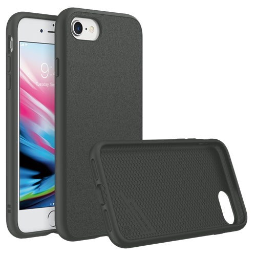 Bouclier de rhinocéros, RhinoShield SolidSuit Impact Resistance Case iPhone SE 2020 / 8 / 7 - Microfibre / Graphite