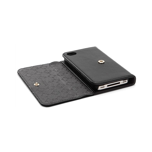 SGP, SGP Spigen Leather Case Ava Karen iPhone 4 / 4S Black