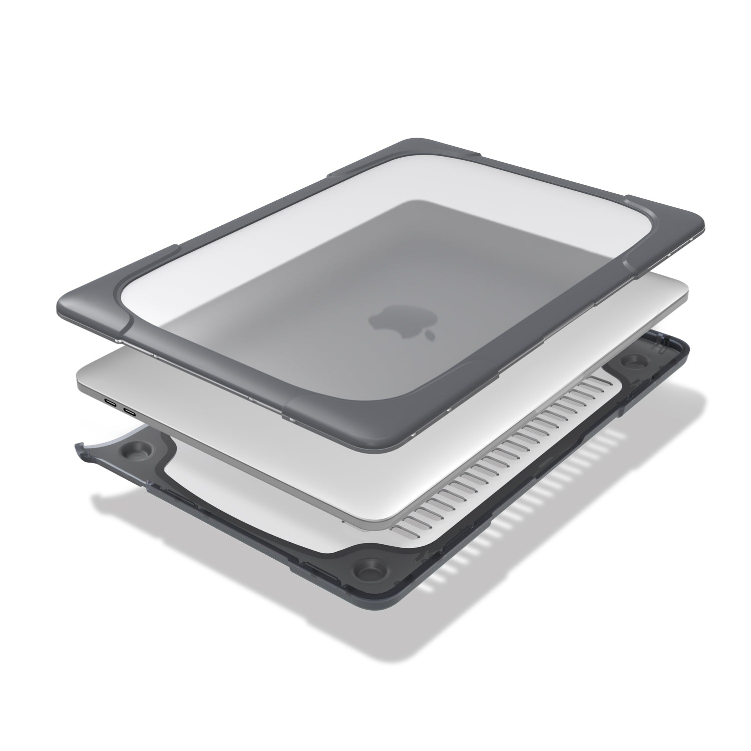 Générique, Sacoche robuste pour Macbook Pro 13 (2016-2019) - Gris clair