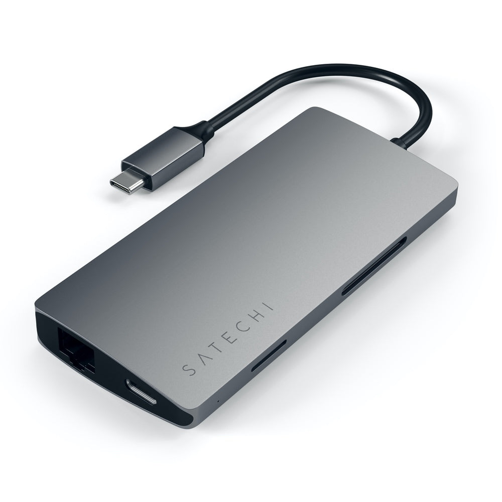 Satechi, Satechi Adaptateur multiport USB-C 4K HDMI avec Ethernet V2 (Gris Espace)