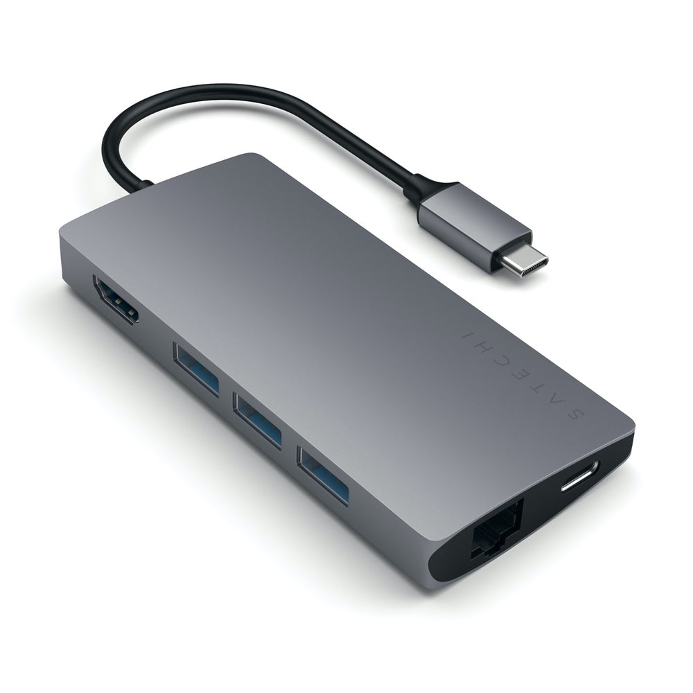 Satechi, Satechi Adaptateur multiport USB-C 4K HDMI avec Ethernet V2 (Gris Espace)