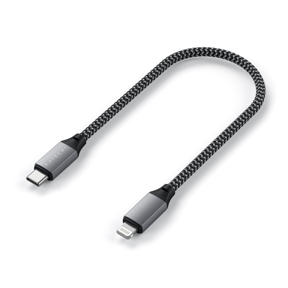 Satechi, Satechi Câble court USB-C vers Lightning 25cm (Gris Espace)