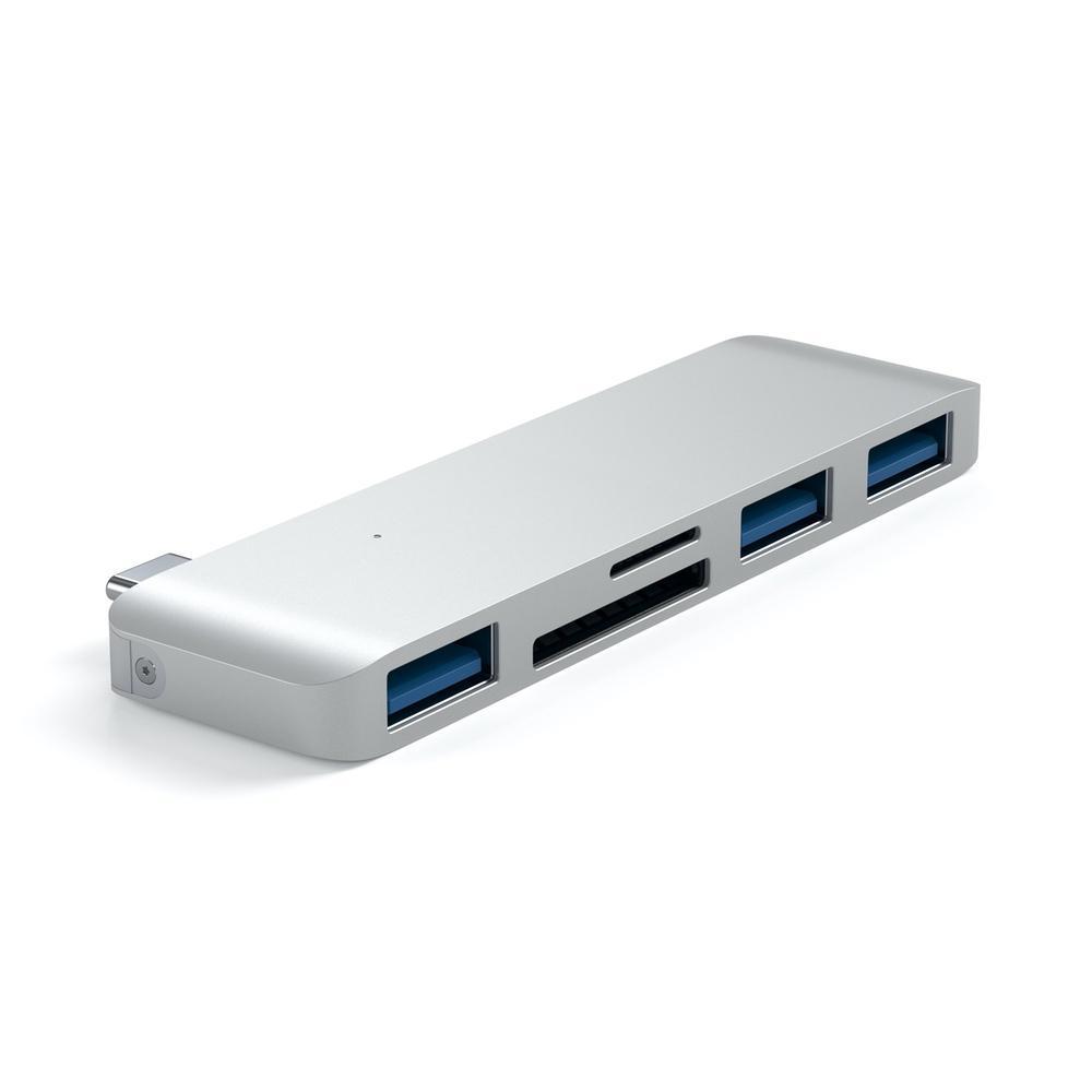 Satechi, Satechi Hub combo USB-C/USB 3.0 3-en-1 - Argent