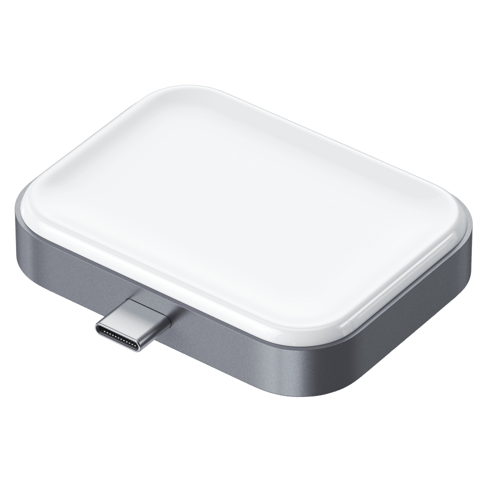 Satechi, Satechi USB C Wireless Charging Dock for Apple Airpods Space Gray (Station de recharge sans fil USB C pour Apple Airpods)