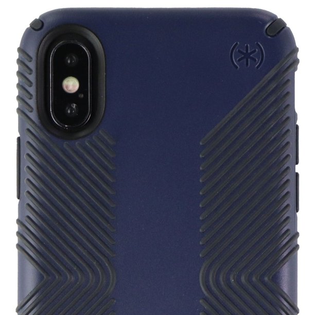 Speck, Speck Presidio Grip 3M / 10FT Drop Protection Slim Rugged Case pour iPhone X / XS - Eclipse Blue