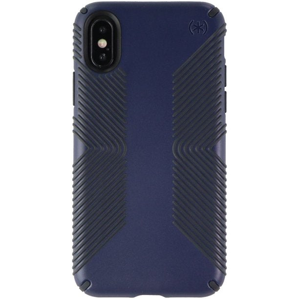 Speck, Speck Presidio Grip 3M / 10FT Drop Protection Slim Rugged Case pour iPhone X / XS - Eclipse Blue