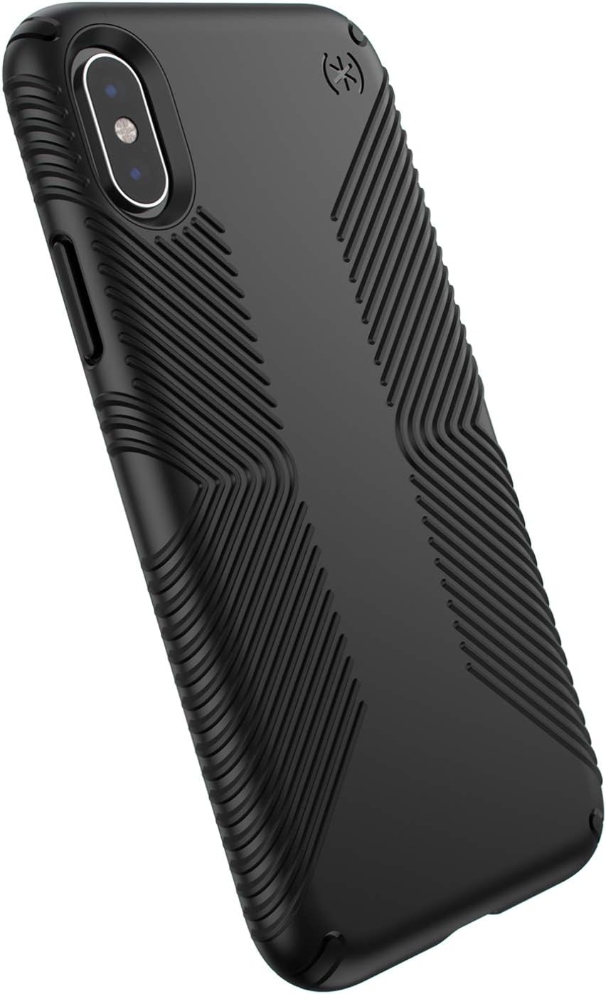 Speck, Speck Presidio Grip 3M / 10FT Drop Protection Slim Rugged Case pour iPhone X / XS - Noir