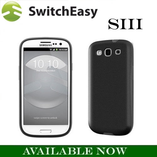 SwitchEasy, SwitchEasy Flow Hybrid Case pour Samsung Galaxy S3 III i9300 Case Black