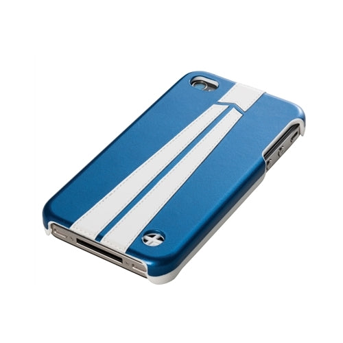 Trexta, Trexta Snap on Autobahn Series White on Blue iPhone 4 / 4S Case Blue