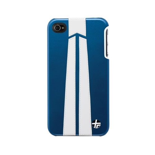 Trexta, Trexta Snap on Autobahn Series White on Blue iPhone 4 / 4S Case Blue