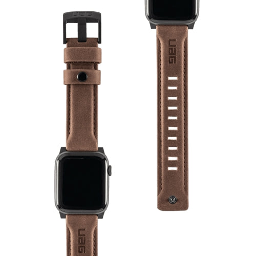 UAG, UAG Apple Watch Bracelet cuir 44 / 42mm - Marron