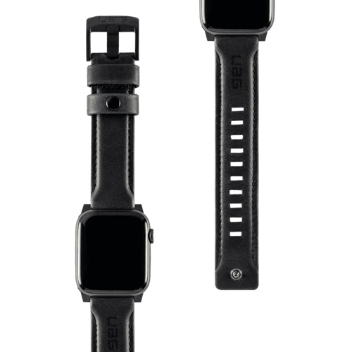 UAG, UAG Apple Watch Bracelet cuir 44 / 42mm - Noir