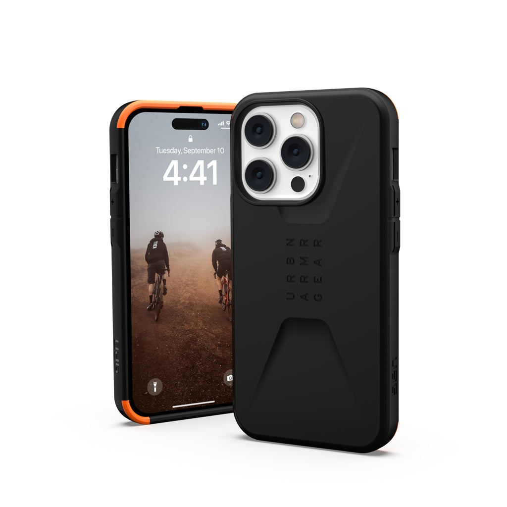 UAG, UAG Civilian Rugged Slim Case iPhone 14 Pro 6.1 Noir