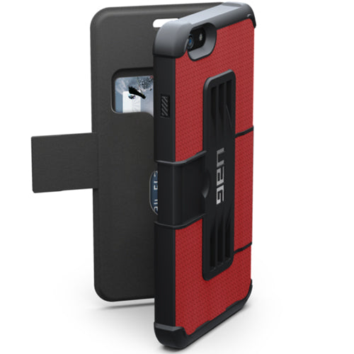 UAG, UAG Folio Case avec fente pour cartes pour iPhone 6 Plus - Rouge