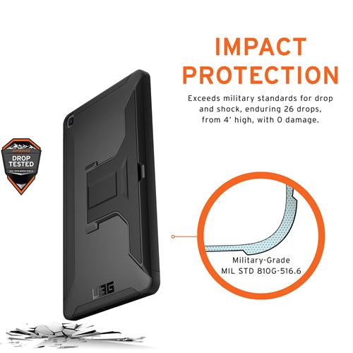 UAG, UAG Scout Tough Case & Kickstand Samsung Tab A 8 inch 2019 Noir