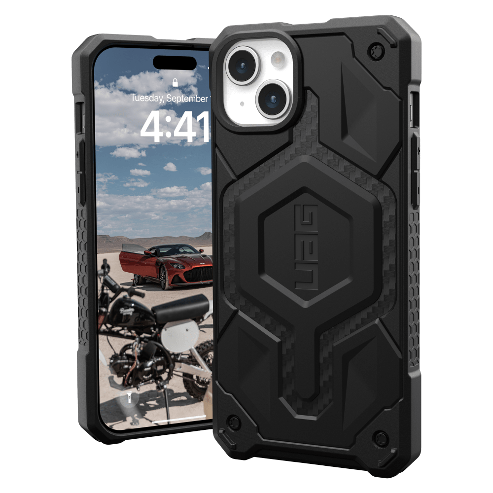 Urban Armor Gear (UAG), Urban Armor Gear (UAG) Étui Monarch Pro MagSafe pour Apple iPhone 15 Plus Carbon Fiber