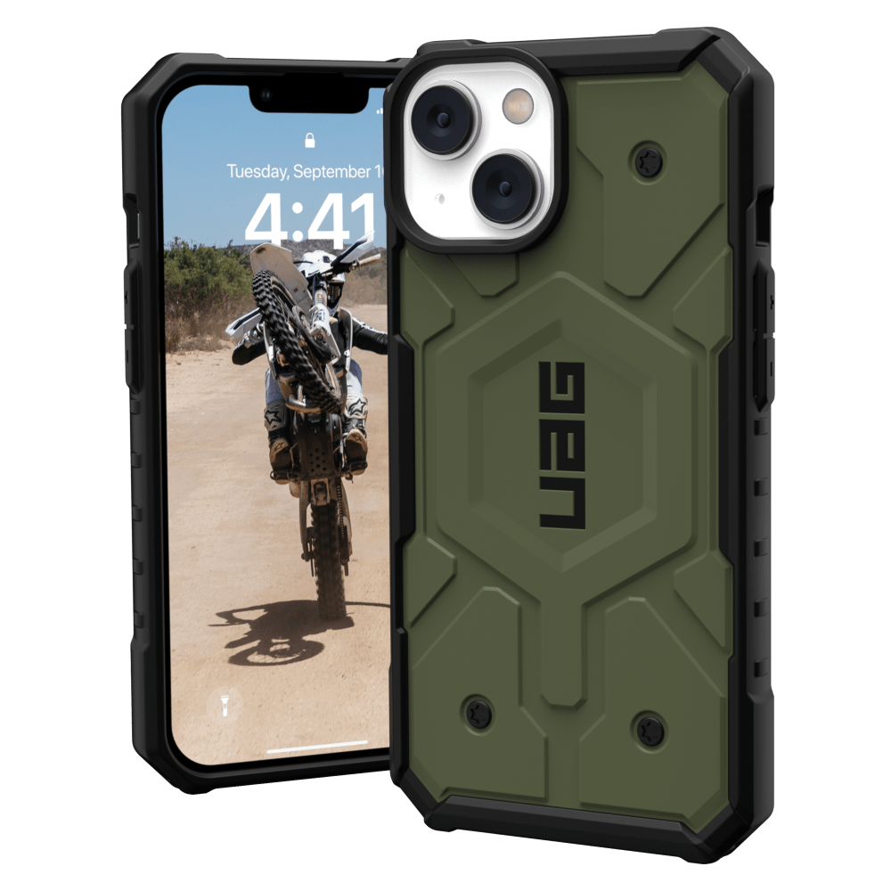 Urban Armor Gear (UAG), Urban Armor Gear (UAG) Pathfinder MagSafe Case pour Apple iPhone 14 / 13 Olive