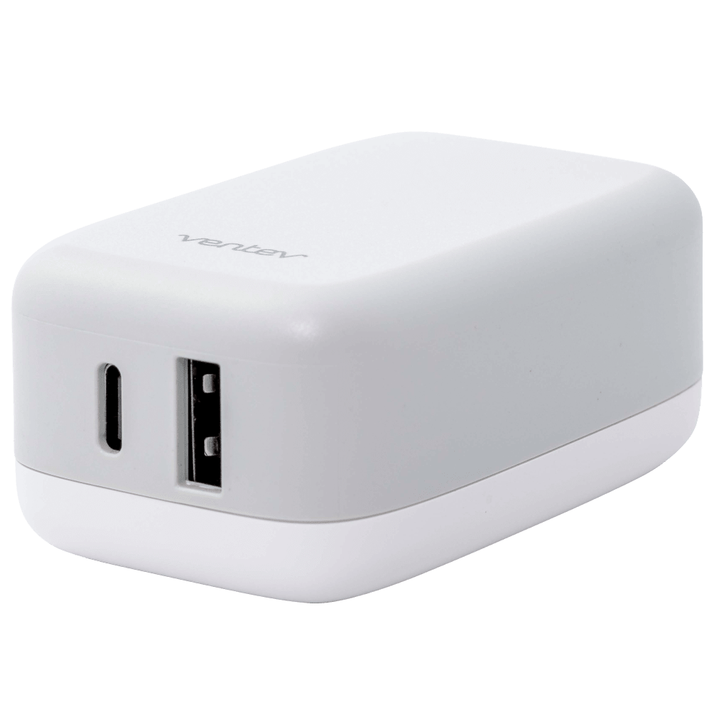 Ventev, Ventev 27W Chargeur mural double USB C et USB A Blanc