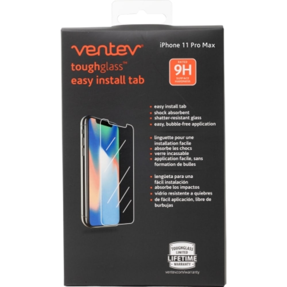 Ventev, Ventev toughglass easy install tab Protecteur d'écran en verre trempé pour Apple iPhone 11 Pro Max / Xs Max Clair