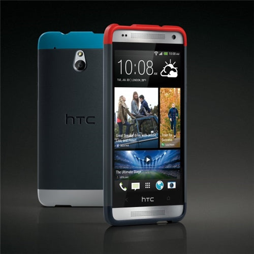 HTC, Véritable HTC One Mini HC C850 Double Dip Hard Shell Case 99H11216-00 - Red / Blue