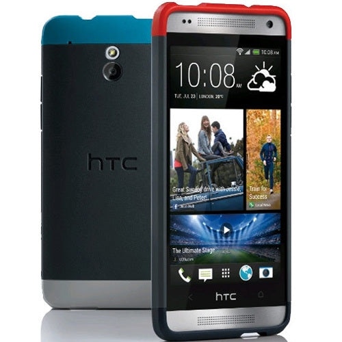 HTC, Véritable HTC One Mini HC C850 Double Dip Hard Shell Case 99H11216-00 - Red / Blue