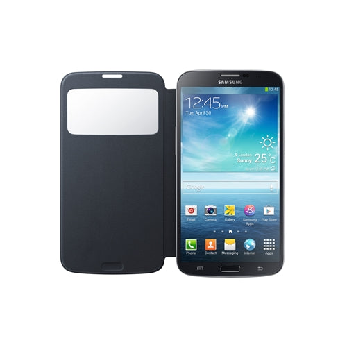 Samsung, Véritable Samsung S-View Cover Case suits Samsung Galaxy Mega - Black