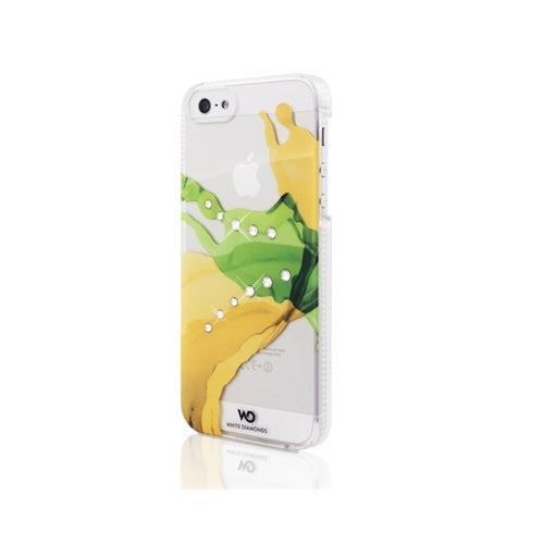 Diamants blancs, White Diamonds Liquid iPhone 5 / 5S / SE 1st Gen Case Swarovski - Vert Mangue